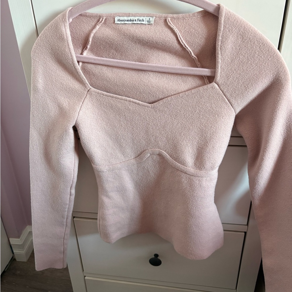 Abercrombie & Fitch Two-Tone Pink Pullover